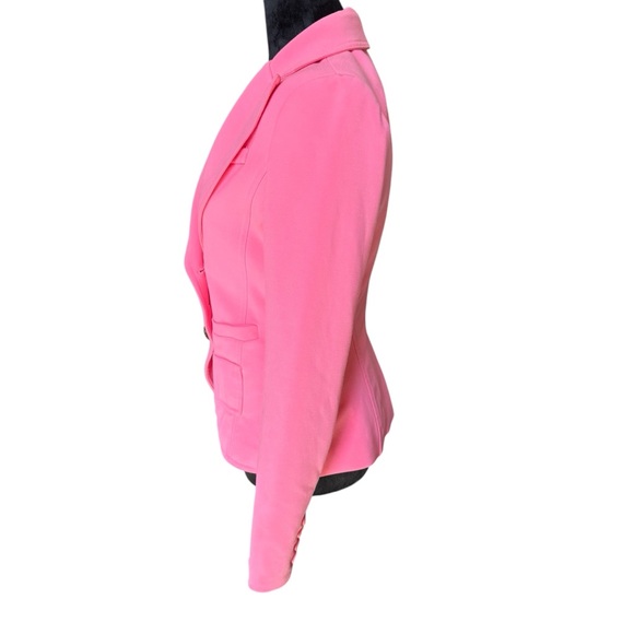 Smythe Wrap Pink Tailored Blazer with Textured Fabric Size 8 (Medium) - Picture 5 of 9